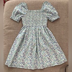 Crewcuts girls floral smock dress sz7